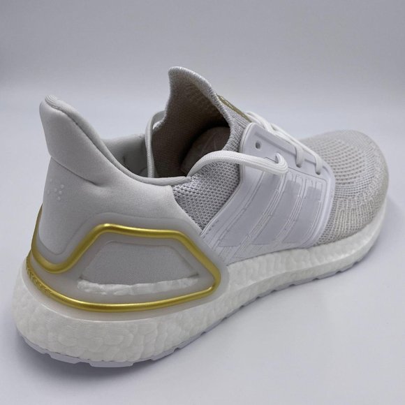 Adidas Ultraboost 20 White / Gold  Womens Shoes - Picture 8 of 8